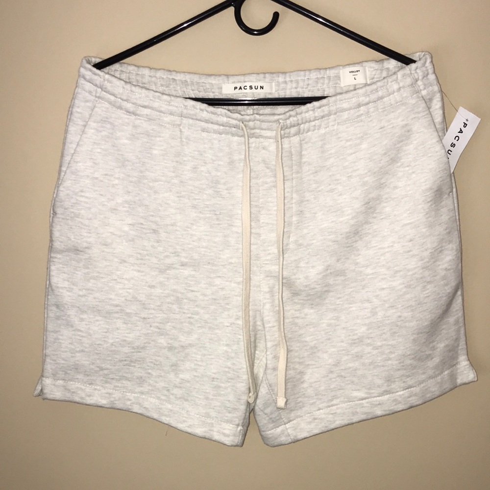 White Heath Volley Fleece Shorts